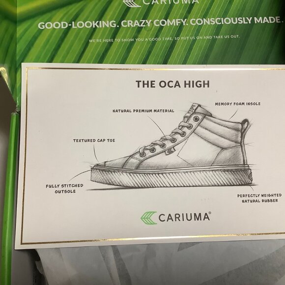 New - never worn! Cariuma OCA High All Black Suede Sneaker, size 5, black - Picture 8 of 9